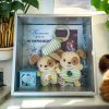 Подаръчен комплект за бебе момче - Фоторамка с бебешки дрънкалки Куче