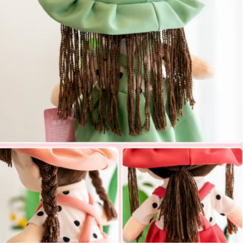 Мека кукла Мария със зелена рокля, 45 см