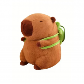 Плюшена капибара с костенурка, 20 см