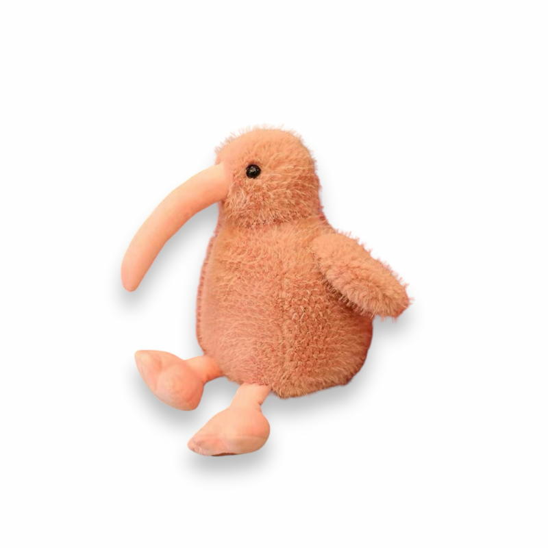  Плюшена птица киви, розова, 23 см