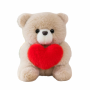 Плюшено мече Амор, екрю, 20 см
