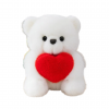 Плюшено мече Амор, бяло, 20 см