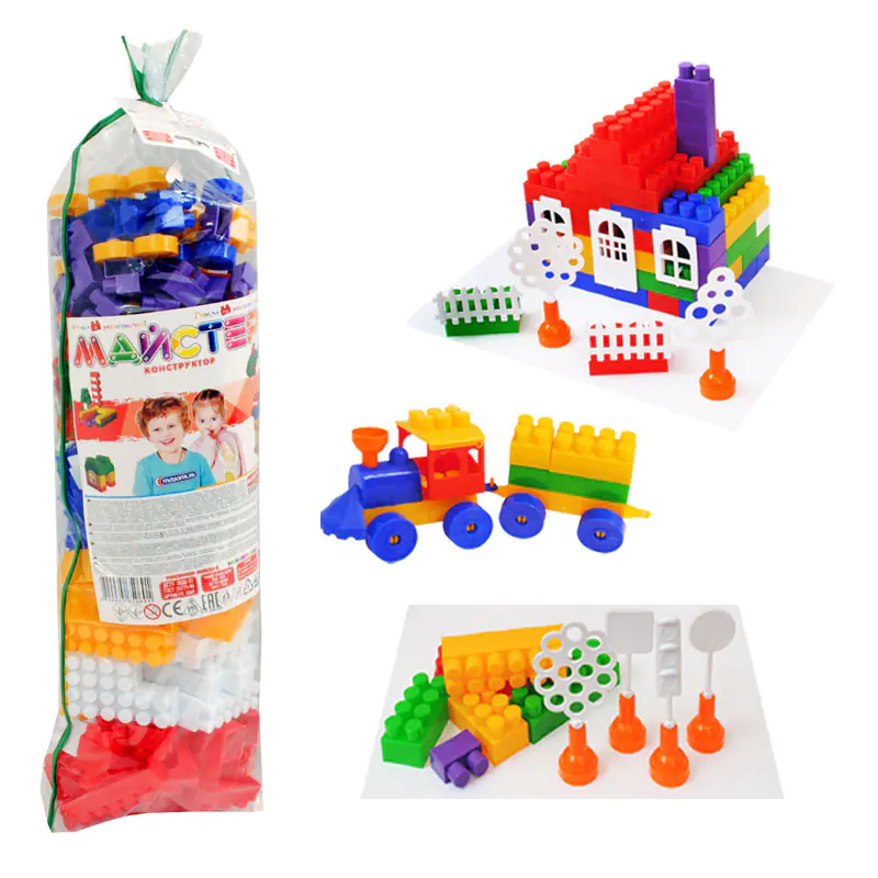 Детски конструктор - 220 едри елемента