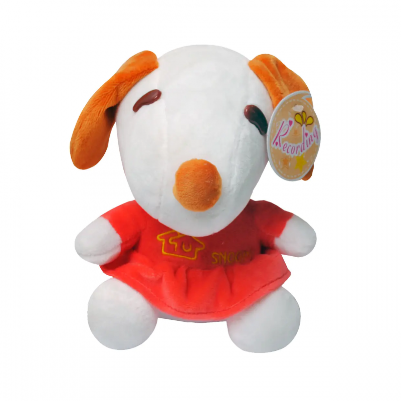 Повтаряща плюшена играчка куче, 19 см