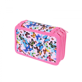 Несесер в розово с три прегради - Пеперуди