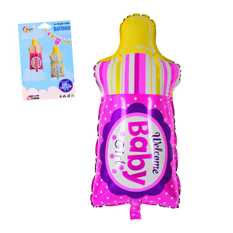 Балон Шише с биберон Welcome baby girl