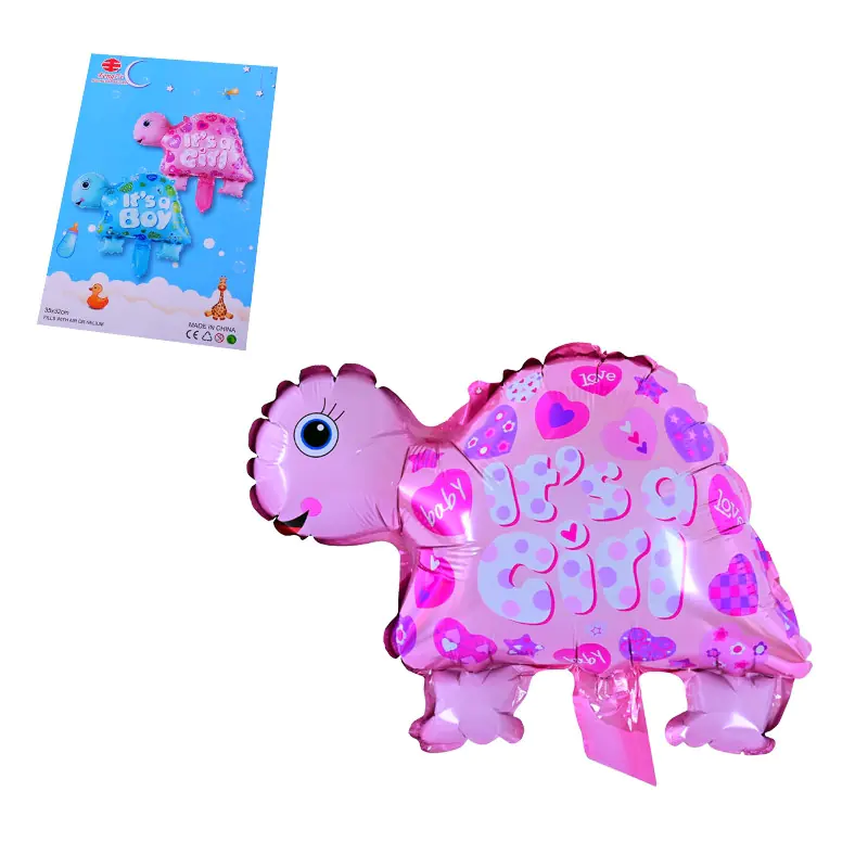 Балон за бебе момиче - Костенурка с надпис It's a Girl