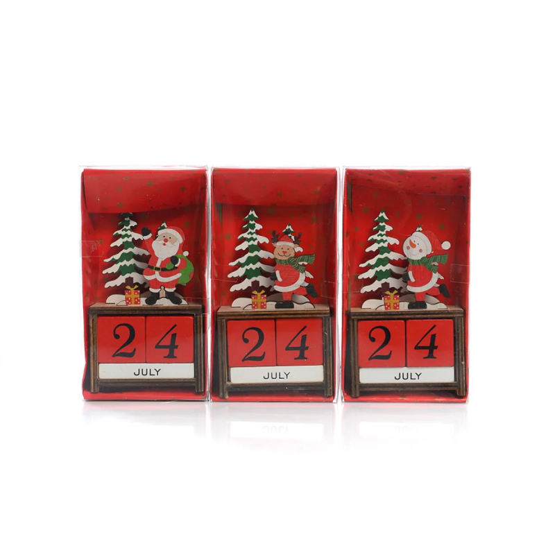 Дървен коледен календар