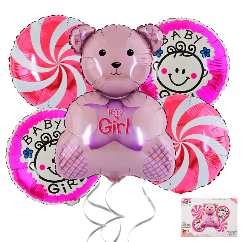Комплект Балони с Мече - It's a Girl