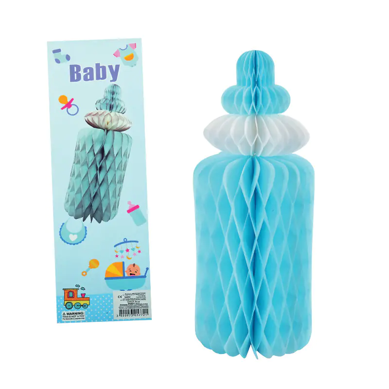 Украса за декорация - Бебешко шише в синьо