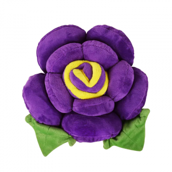 Плюшена възглавница Цвете в лилаво