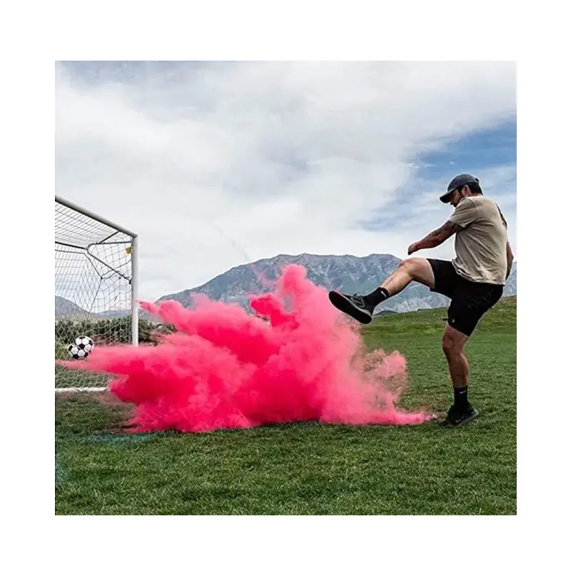 Футболна ПВЦ топка с розов прах - BOY or GIRL