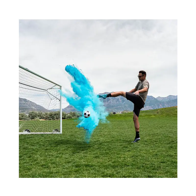 Футболна ПВЦ топка със син прах - BOY or GIRL