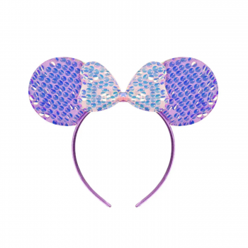 Парти диадема Мини с панделка и пайети