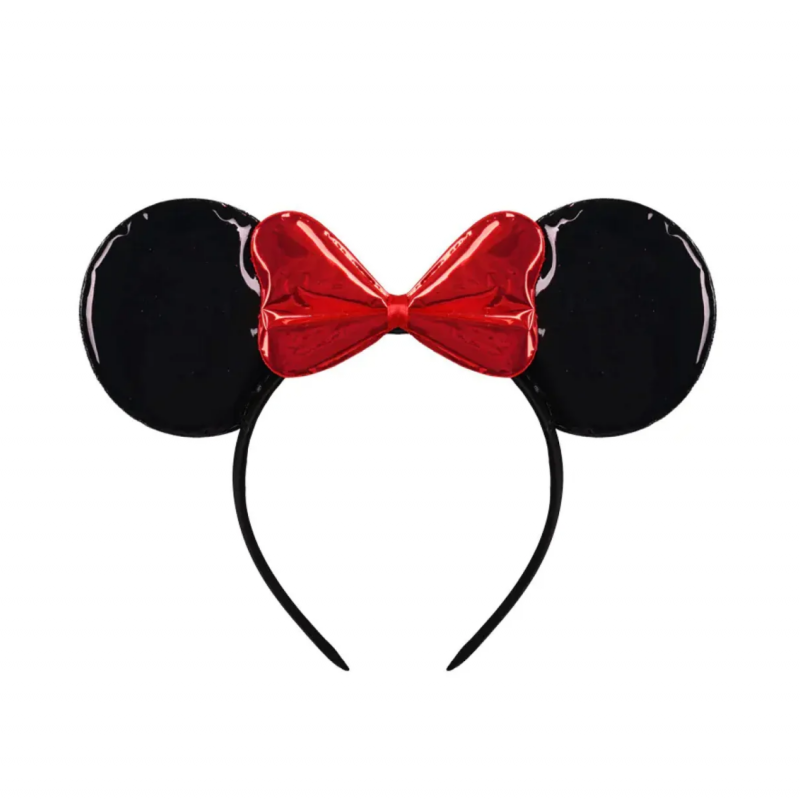 Парти диадема Мини с червена панделка