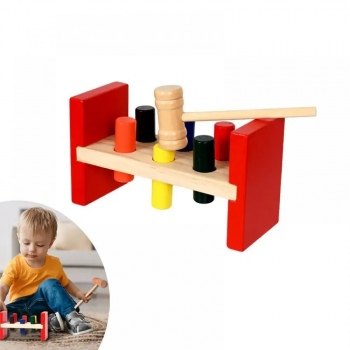 Дървена играчка с чукче