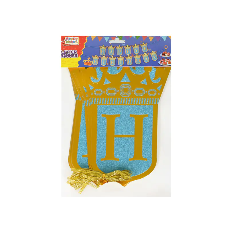 Парти надпис Happy Birthday за момче