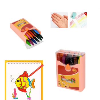 Восъчни пастели в ПВЦ кутийка - 12 цвята