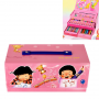 Комплект за оцветяване в куфарче, розов, 54 части