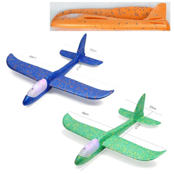 Самолет от стиропор със светлинни ефекти