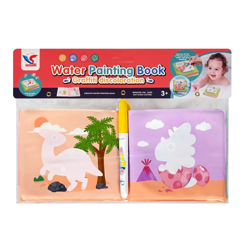 Мека книжка за баня с воден маркер за оцветяване 