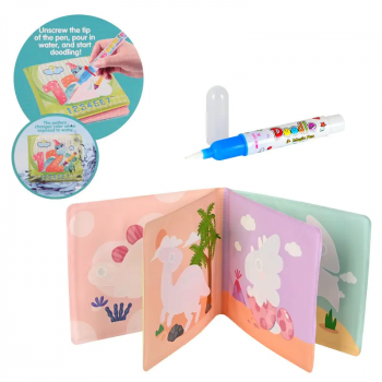 Мека книжка за баня с воден маркер за оцветяване 