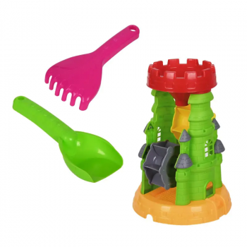 Комплект за пясък Замък с мелничка и аксесоари
