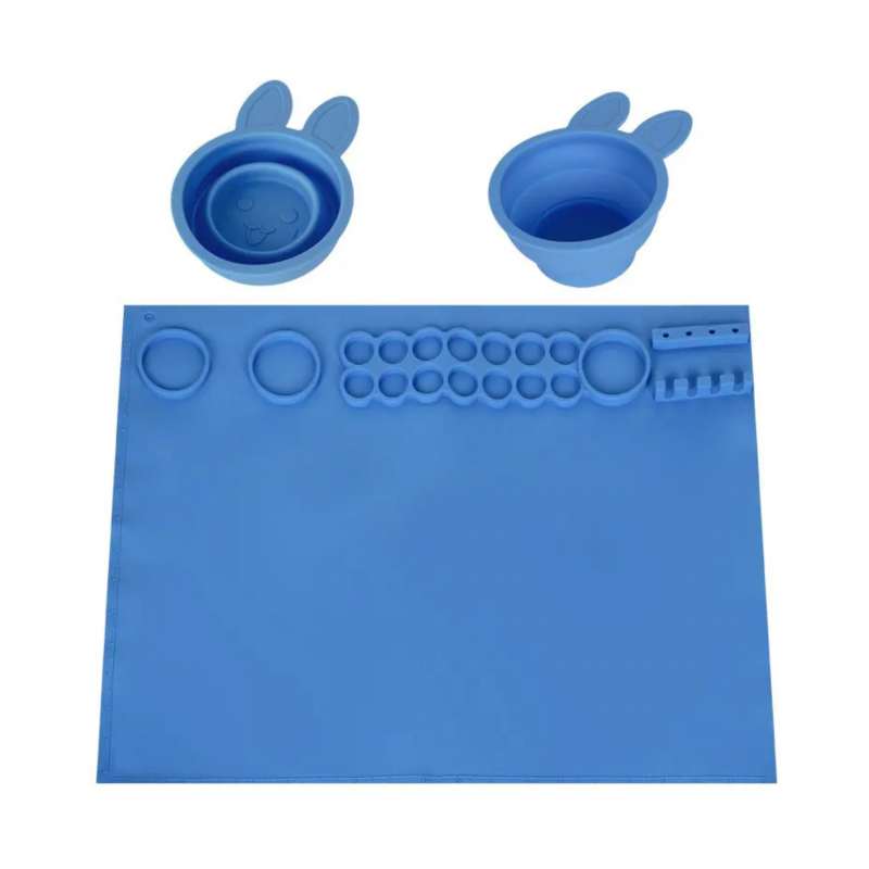 Силиконова подложка за рисуване в синьо