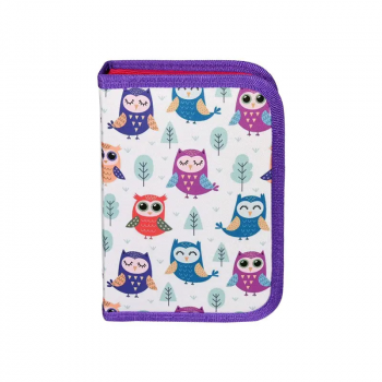 Несесер в лилаво с една преграда - Бухалчета