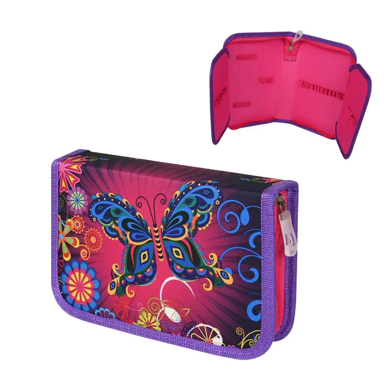 Несесер в лилаво с една преграда - Пеперуда