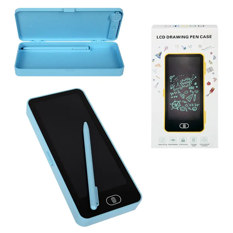 Цветен таблет за писане и рисуване с моливник