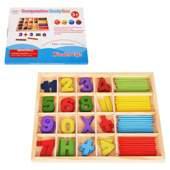 Образователен комплект за смятане с дървени пръчици