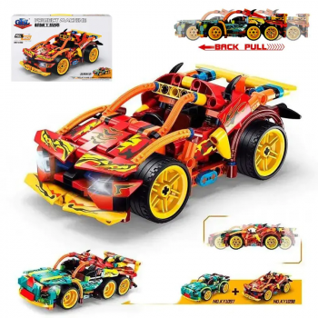 Конструктор Спортна кола в червено - 256 елемента