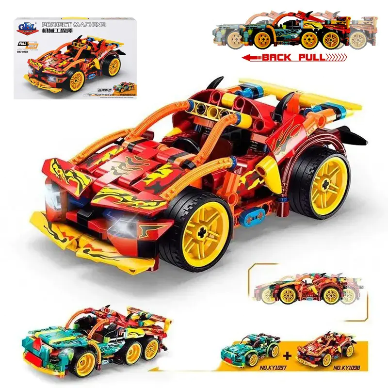 Конструктор Спортна кола в червено - 256 елемента