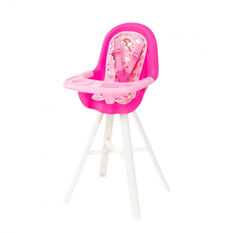 Стол за хранене на кукла Bayer в розово
