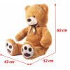 Плюшено мече Куба, кафяво, 100 см