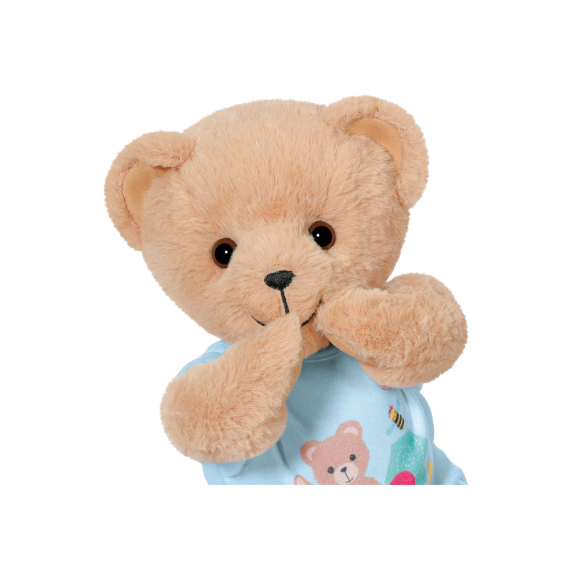 BABY Born Плюшено мече със синя блузка, кафяво, 33 см