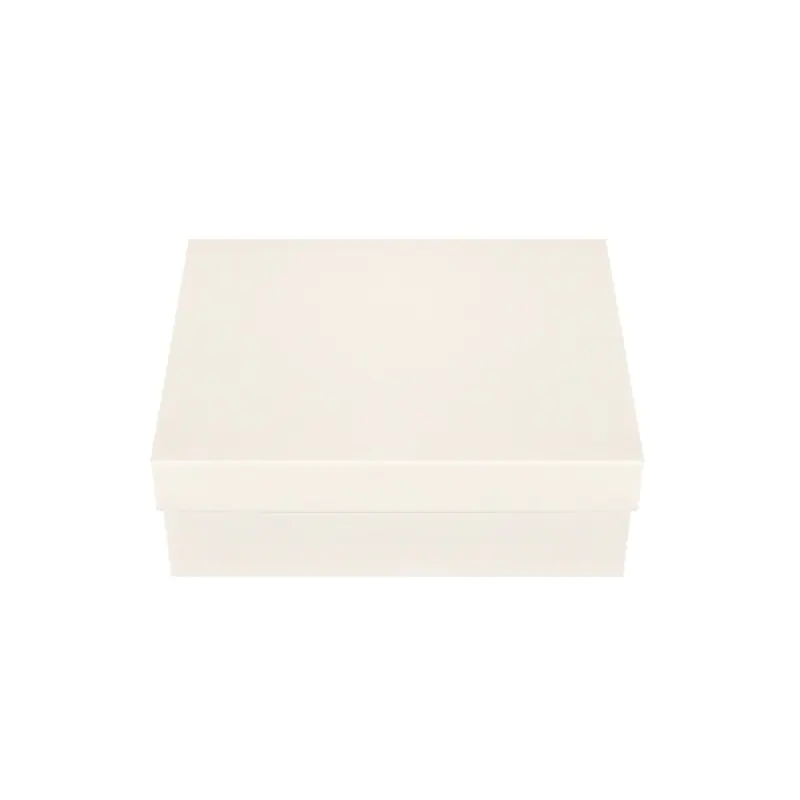 Правоъгълна кутия с капак в екрю