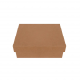 Правоъгълна кутия с капак в кафяво
