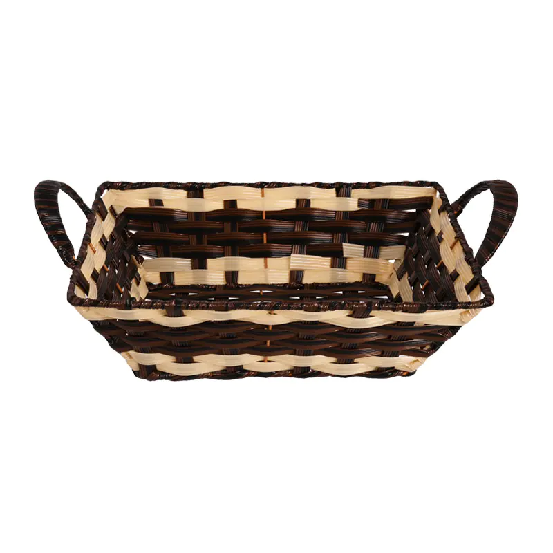 Великденски панер с дръжки в кафяво, правоъгълен