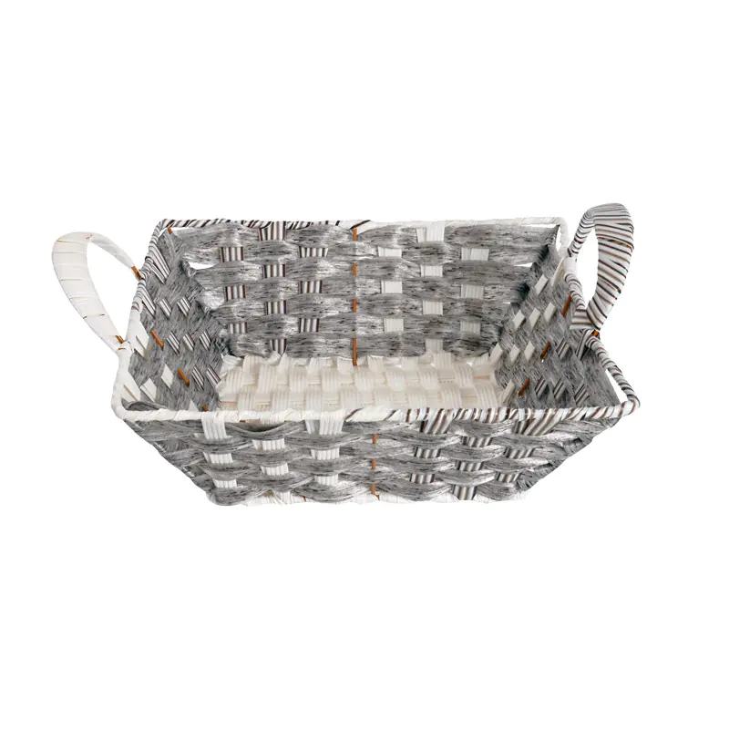 Великденски панер с дръжки в сиво, правоъгълен