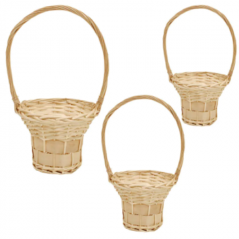Комплект от кошници за яйца в кафяво, кръгли