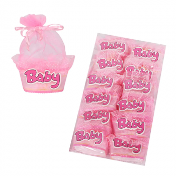 Розова торбичка от органза Baby