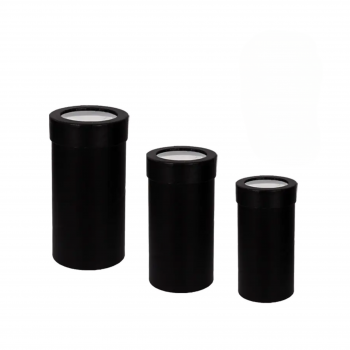 Подаръчна кутия Цилиндър 3 в 1 в черно