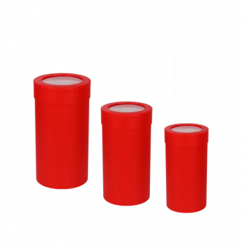 Подаръчна кутия Цилиндър 3 в 1 в червено