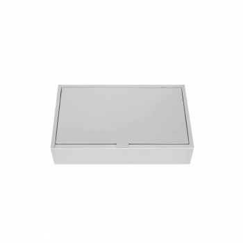 Подаръчна правоъгълна кутия с капак в бяло
