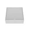 Подаръчна квадратна кутия с капак в бяло