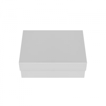 Подаръчна кутия с капак в цвят сребро