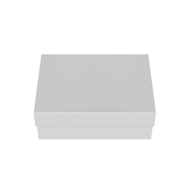 Подаръчна кутия с капак в цвят сребро