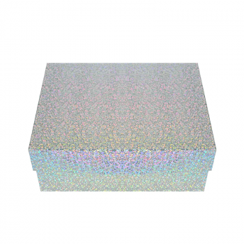Подаръчна кутия Холограмно сребро с капак